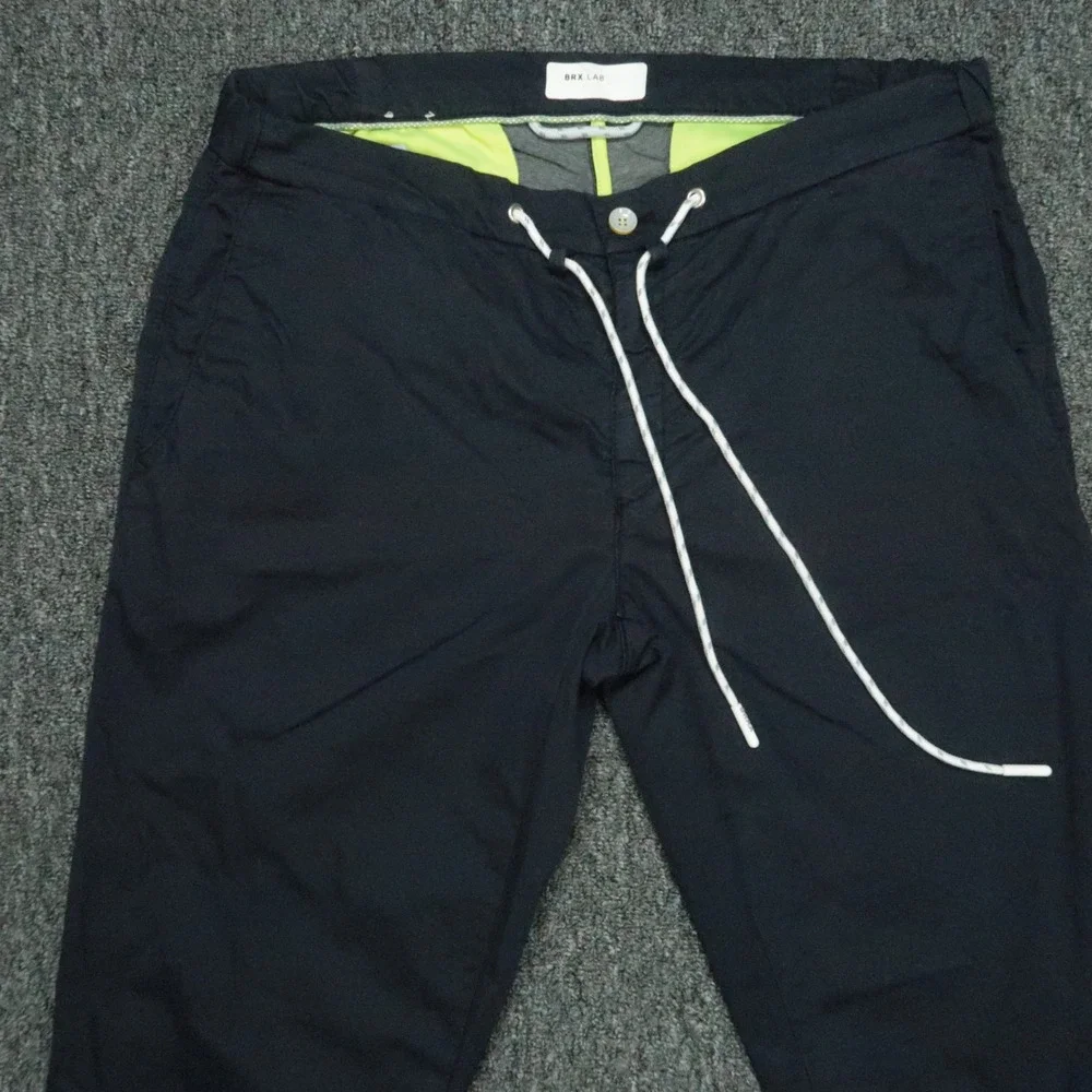Brax Pants Men 34x30 Blue Lab J-Tech Drawstring Jogger‎ Lightweight Quiet Luxury